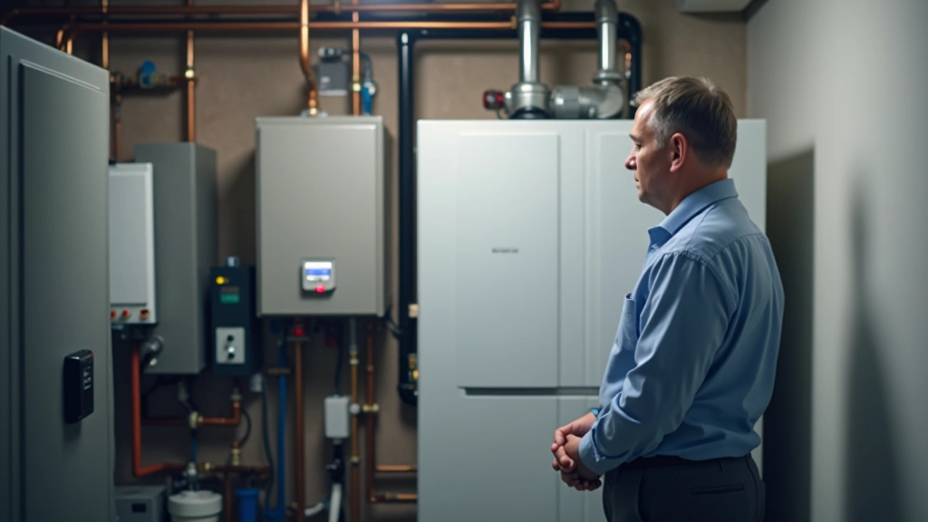 Schéma d'une installation de chauffage collectif avec compteurs et points de distribution en immeuble