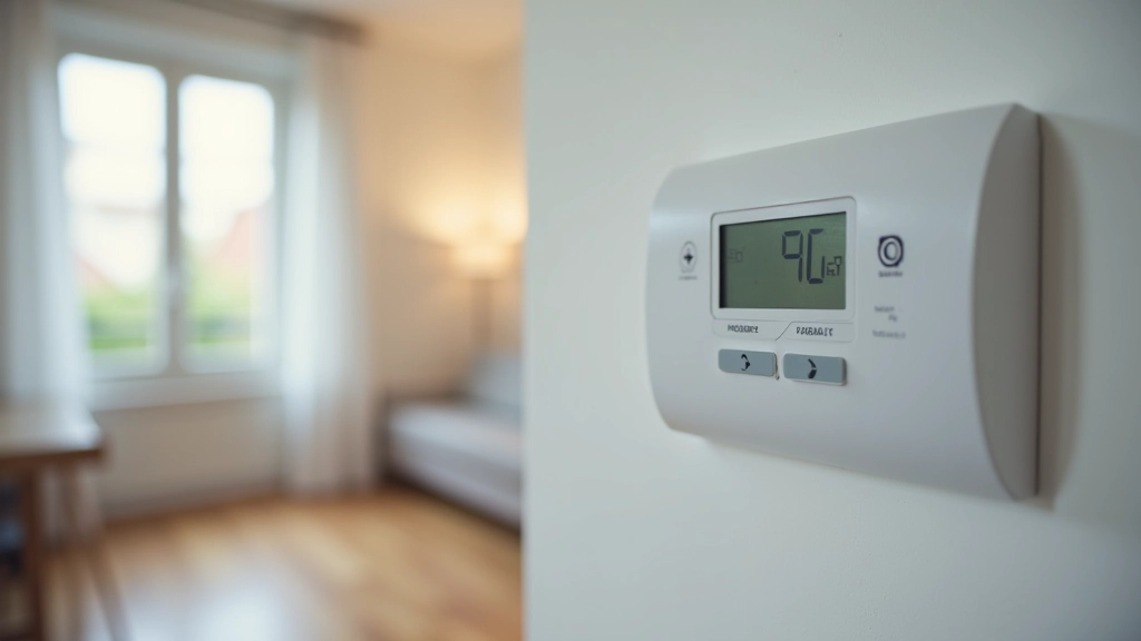 Installation de suivi énergétique dans un appartement français avec compteur eau et thermostat chauffage